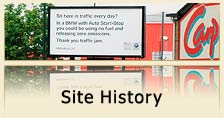 Advertising site history
